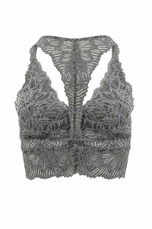 Spitzen Bralette "LINA" clark grey (MW04)