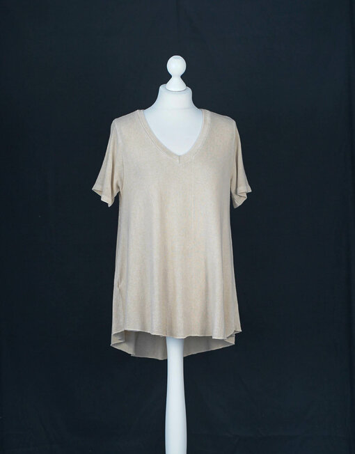 Kurzarm-Shirt ,,EMMA" beige (BA29)