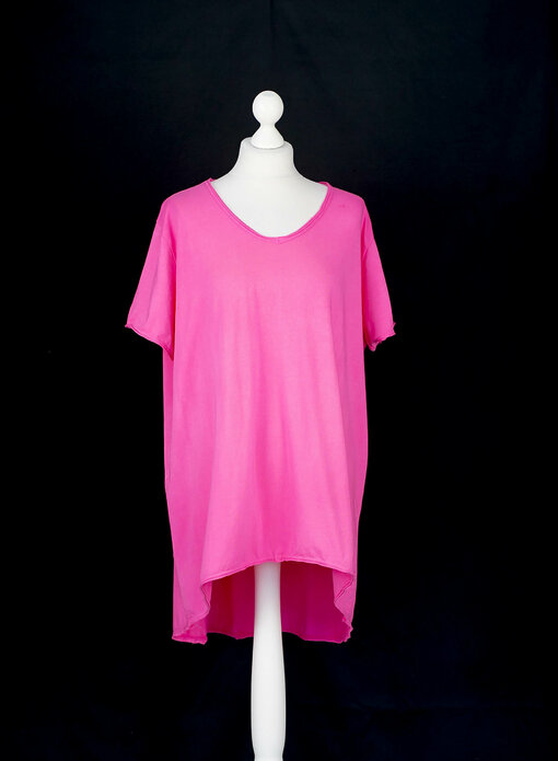 Lässiges Kurzarm-Shirt "SIMONE" pink (BA08)