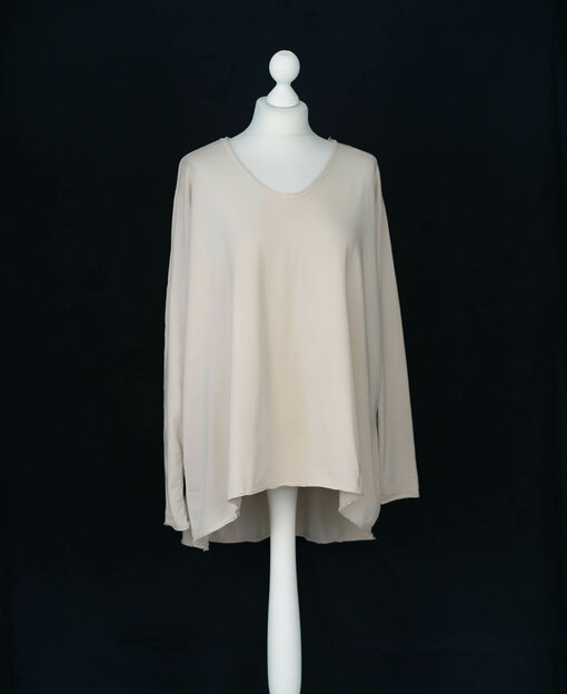 Langarm-Shirt "SASKIA" beige (BA03)