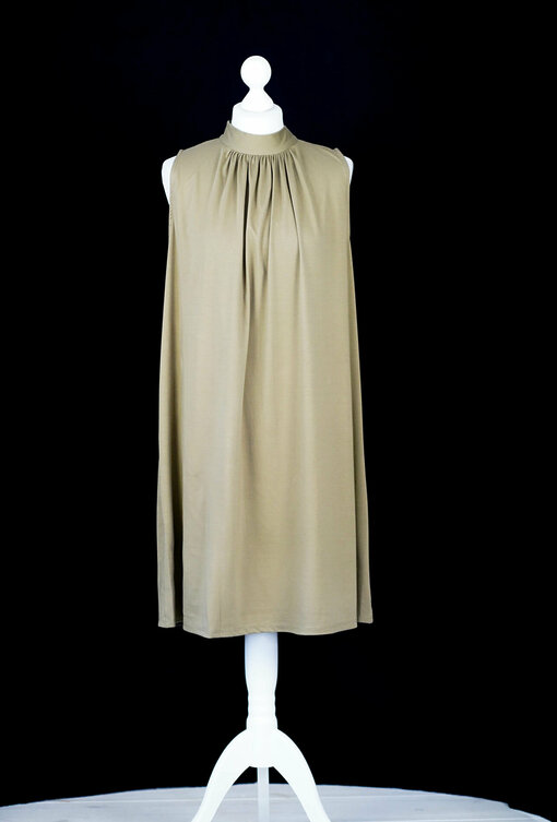 Ärmelloses Kleid "MALIKA" khaki (GW18)