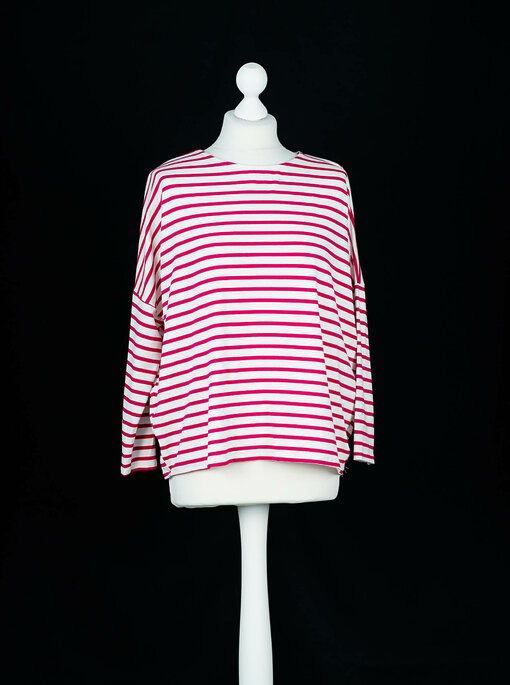 Streifen Shirt "JAQUELINE" rot/weiß (BA34)