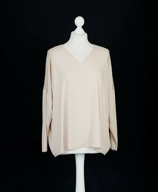 Langarmshirt "INES" beige (BA70)