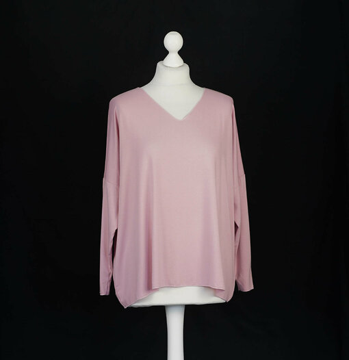 Langarmshirt "INES" mauve (BA70)