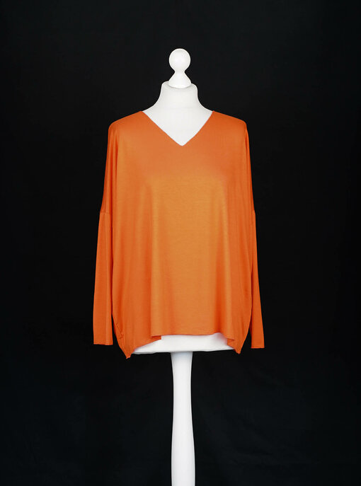 Langarmshirt "INES" orange (BA70)