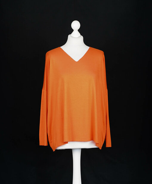 Langarmshirt "INES" orange (BA70)