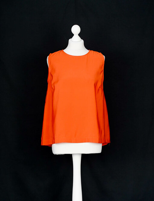 Ärmellose Bluse "LOUISE" orange (GW83)