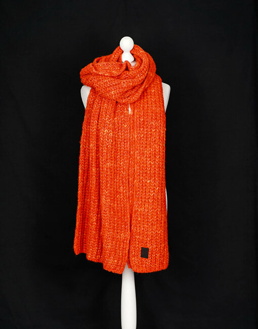 Strickschal "YOUNA" true orange (ER81)