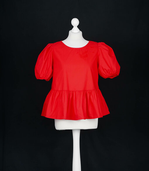 Raffinierte Bluse "GWEN" rot (GW01)