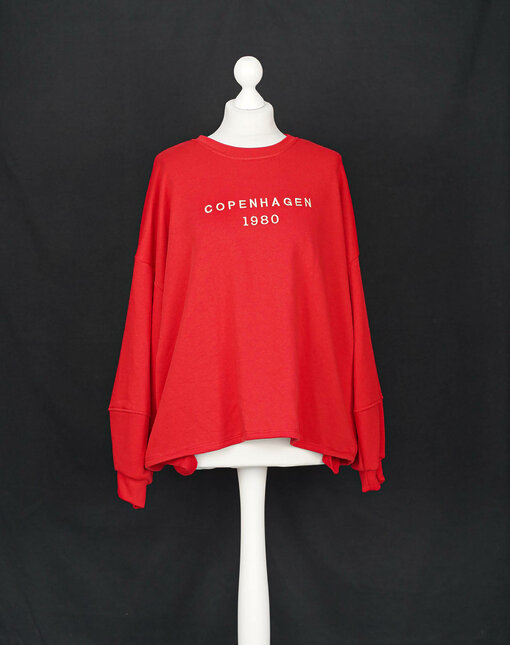 Statement Sweatshirt "SWANTJE" rot (GW87)