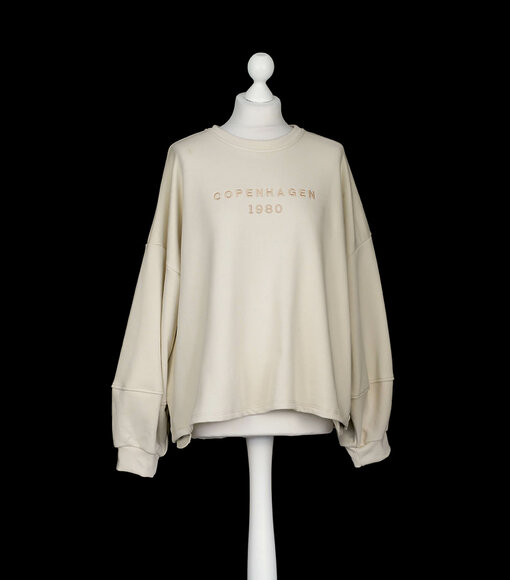 Statement Sweatshirt "SWANTJE" beige (GW87)