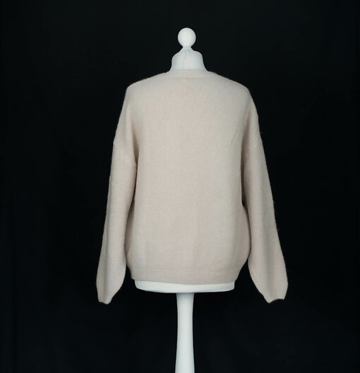 Alpaka Strickcardigan  "BIANKA" beige (GW216)