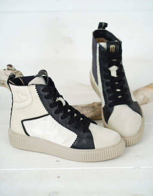 High Sneaker "NIMA" - offwhite/champagner (CR20)