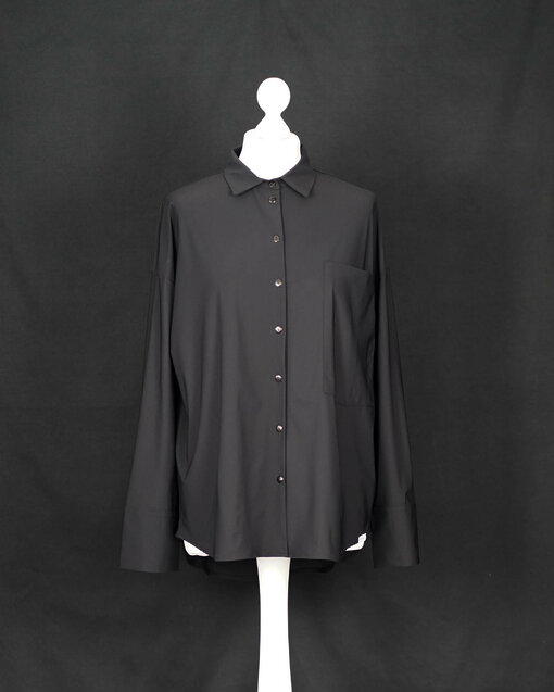 Elastische Bluse "GERDA" black (PI25)