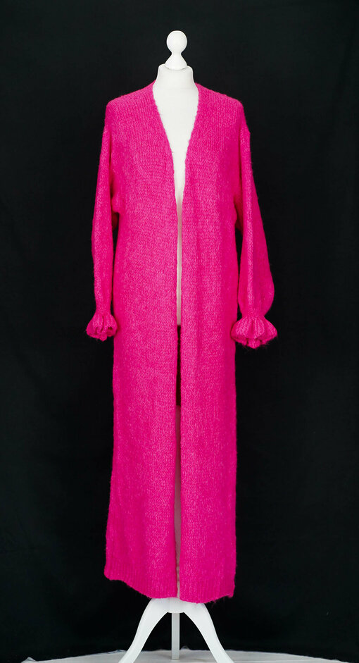 Maxi Cardigan “TALIA” fuchsia (GW90)