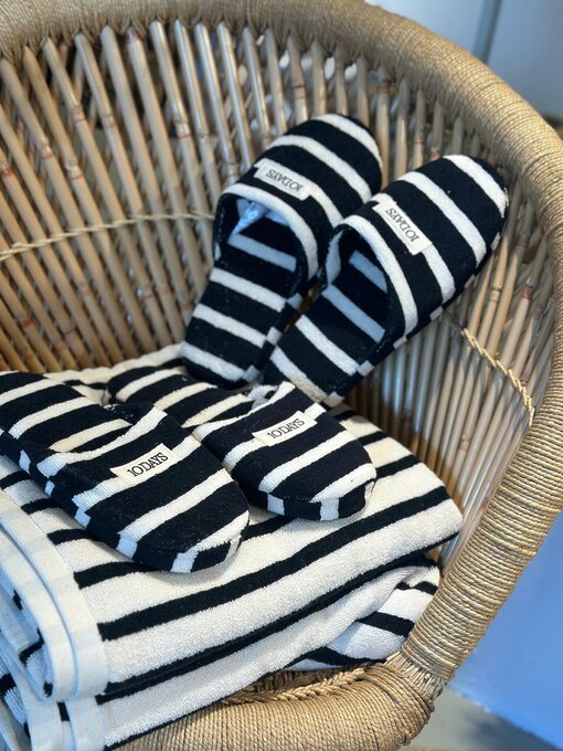 Towel Stripes "AYLIN" (10D103) / Slippers stripes "CAROLA" (10D10)