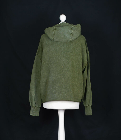 Legerer Hoodie "TEODORA" dark khaki (ER41)