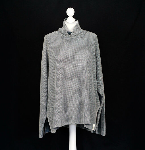 Oversized Strickpullover "FANJA" grey (CC07)