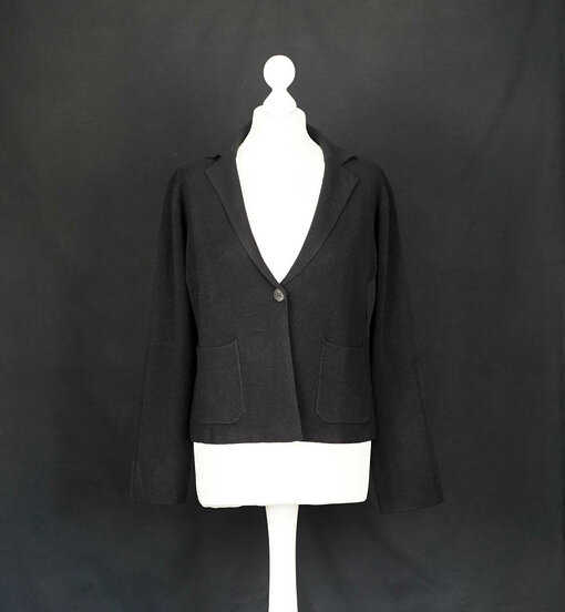 Feinstrick Blazer "TANJA" schwarz (GW208)