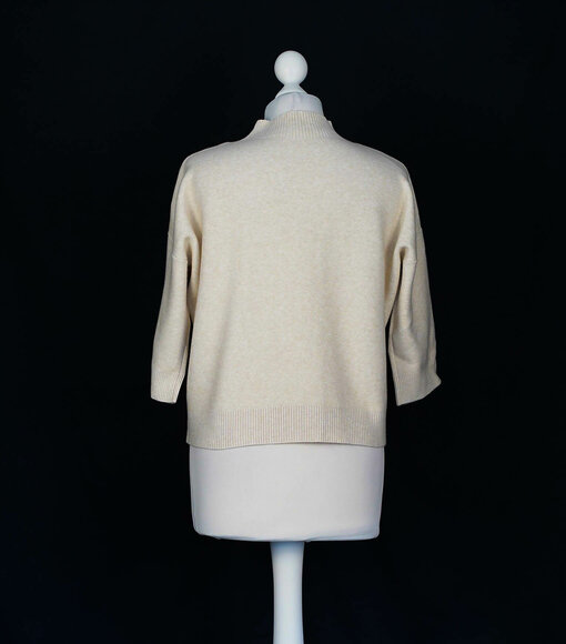 Weicher Feinstrickpulli "CARMEN" beige (GW209)