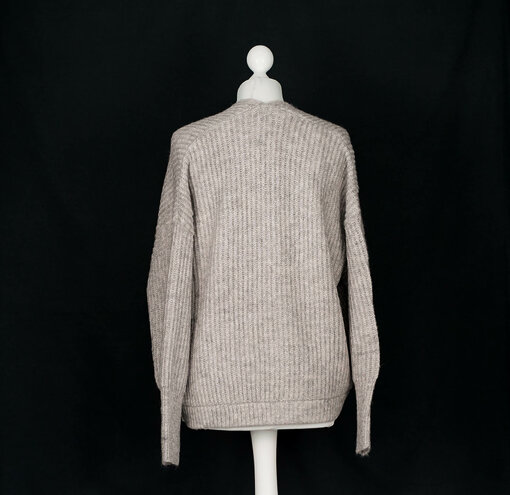 Lockerer Cardigan "FABIENNE" taupe (GW207)