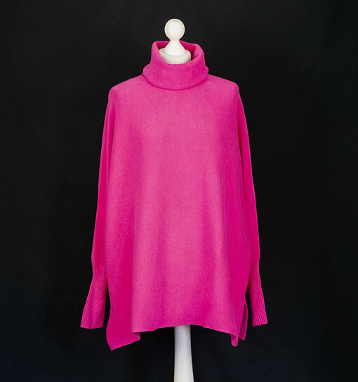 Oversized Strickpulli "SOPHIA" pink (GW205)