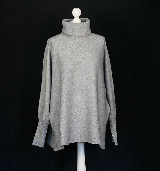 Oversized Strickpulli "SOPHIA" grau (GW205)