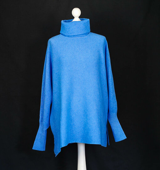 Oversized Strickpulli "SOPHIA" blau (GW205)