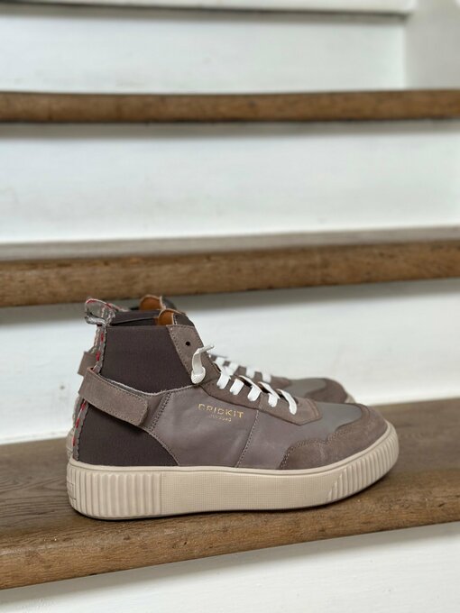 High Sneaker "PARISSA" - taupe/olive (CR21)