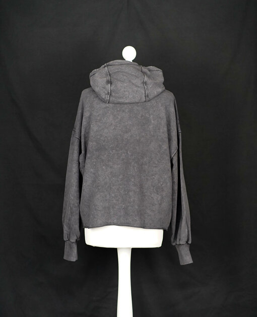 Legerer Hoodie "TEODORA" black (ER41)