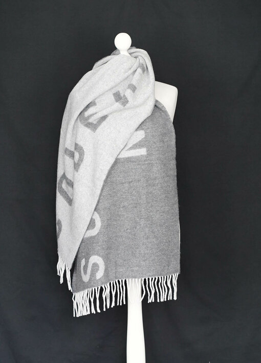 Bicolor Schal "SHAWL 1" grey (CPH111)