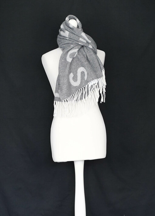 Bicolor Schal "SHAWL 1" grey (CPH111)