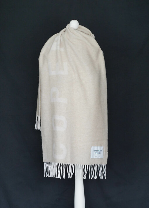 Bicolor Schal "SHAWL 1" beige (CPH111)