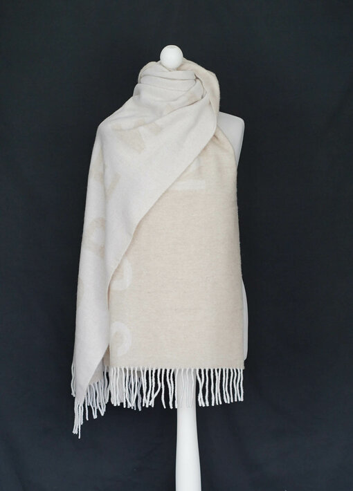 Bicolor Schal "SHAWL 1" beige (CPH111)