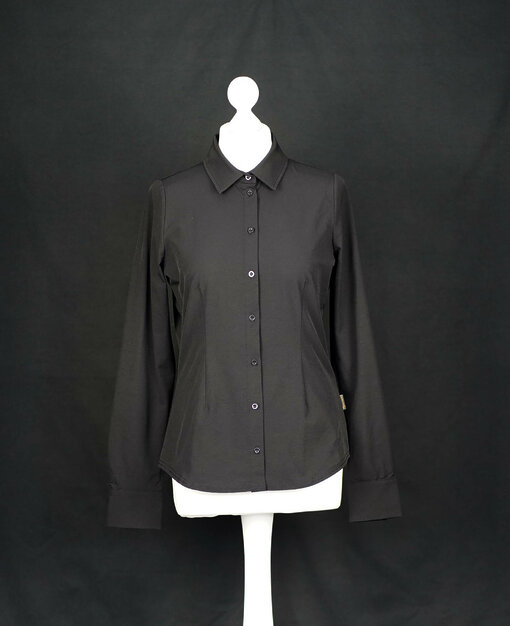 Elastische Bluse "BLUEBELL" black (TQ14)