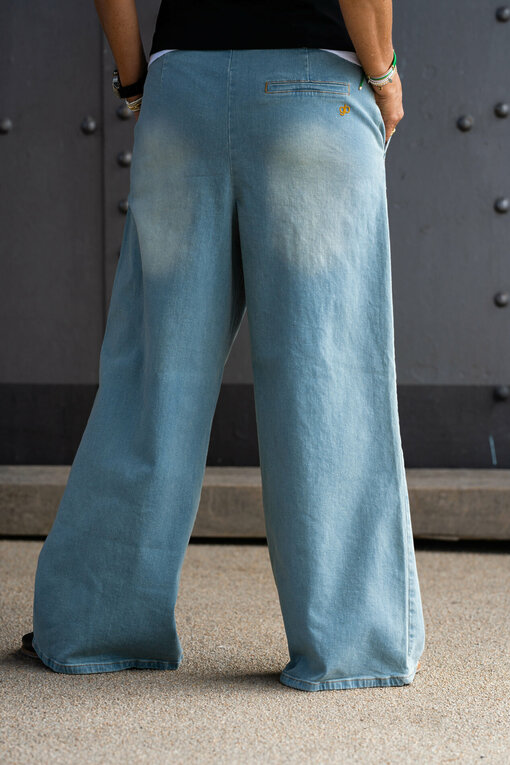 Wide Leg Jeans “RYLEE” – vintage blue (GB08)