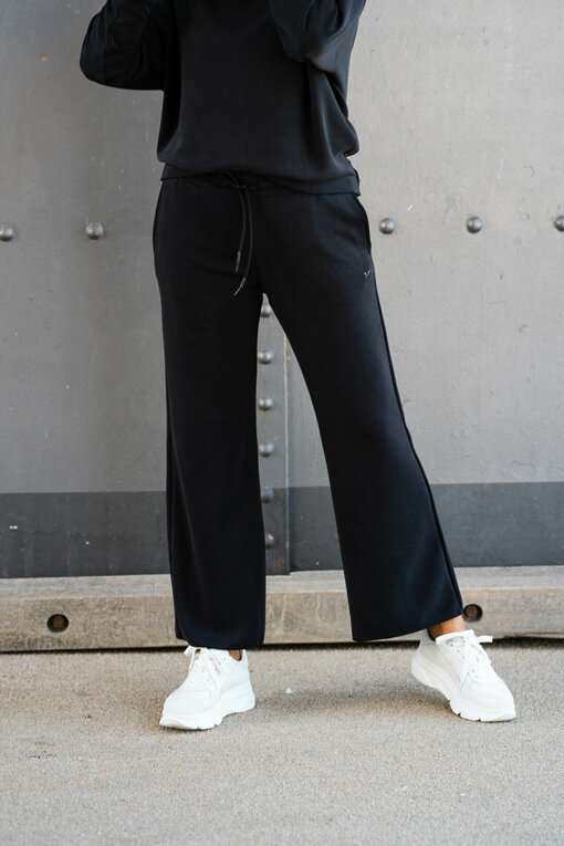 Flared Jogger "OLGA" black (10D03)