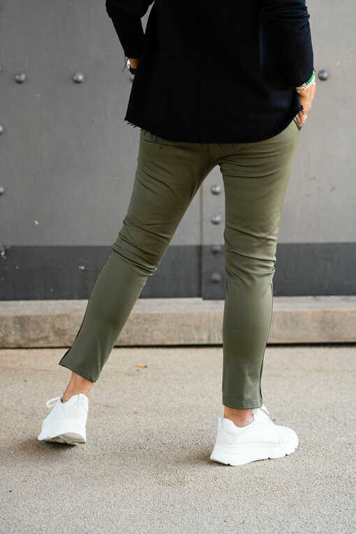 Ladies Pants "CECILIA" dark khaki (ER46)