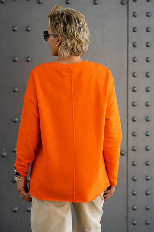 Longsleeve “VALENTINA” true orange (ER73)