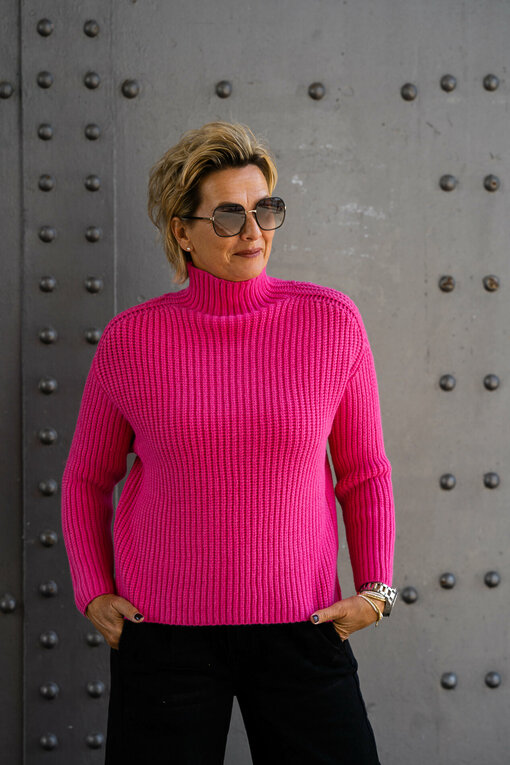 Grobstrickpullover "LEONIA" pink (GW204)