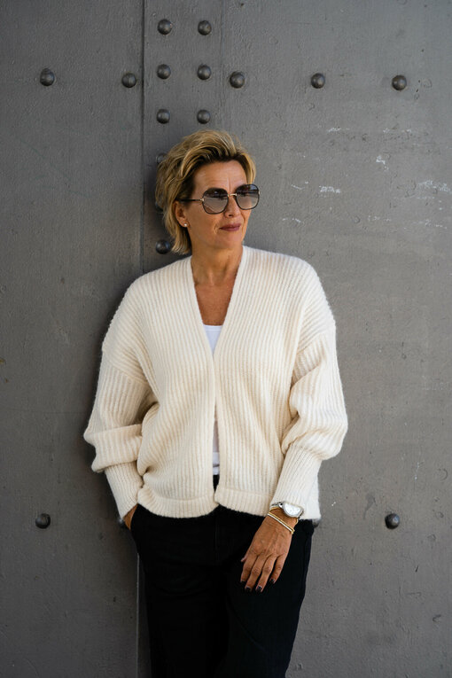 Lockerer Cardigan "FABIENNE" beige (GW207)