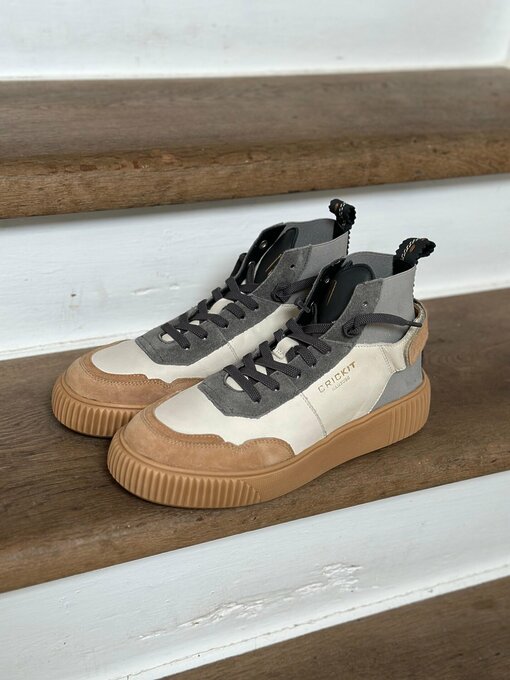 High Sneaker “PARISSA” -offwhite/beige-grau (CR18)