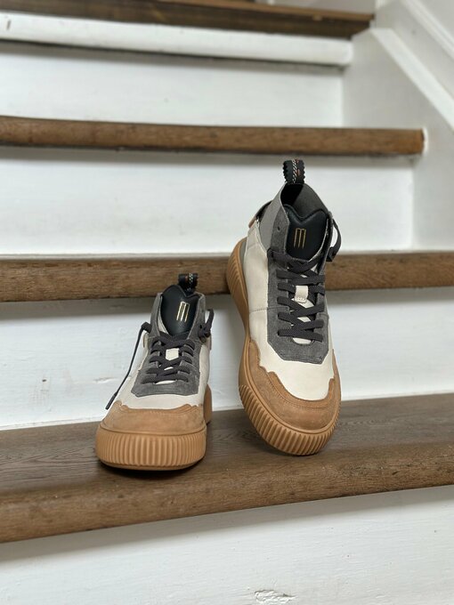 High Sneaker “PARISSA” -offwhite/beige-grau (CR18)