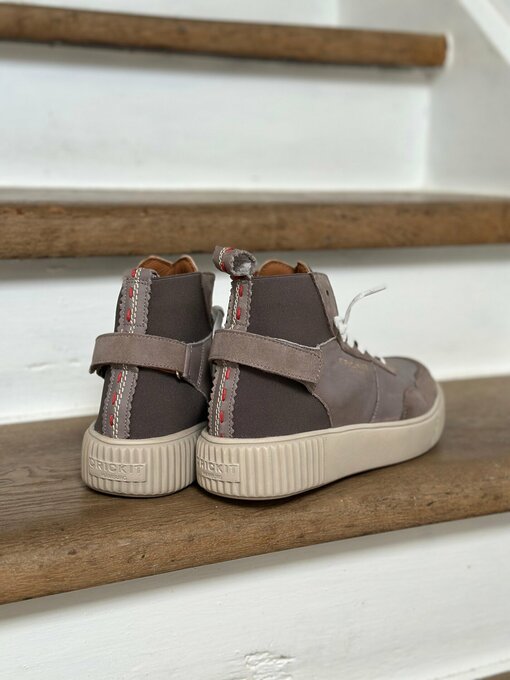 High Sneaker "PARISSA" - taupe/olive (CR21)