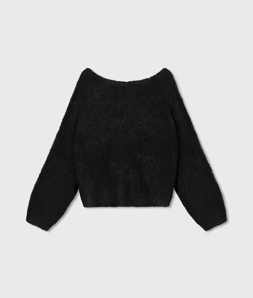 Feiner Strickpullover "BLUNA" black (10D125)