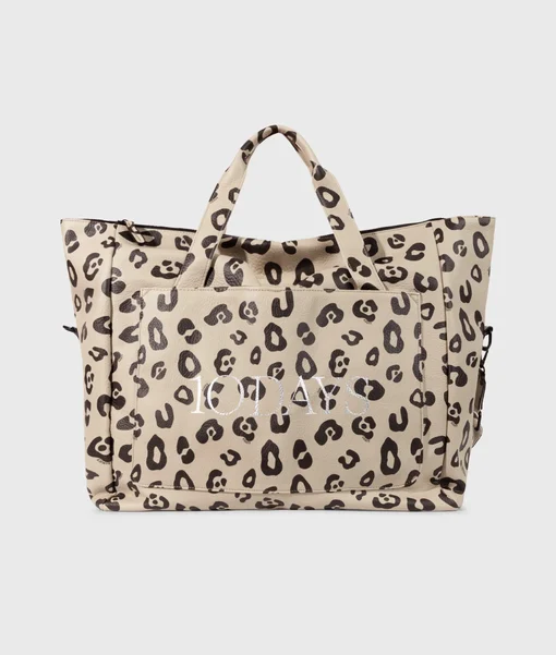 Weekend Bag Leopard "LUCIA" oyster (10D58)