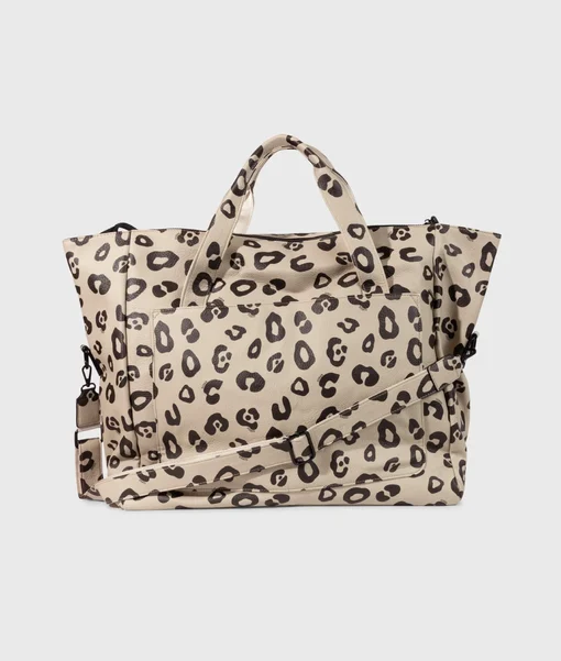 Weekend Bag Leopard "LUCIA" oyster (10D58)