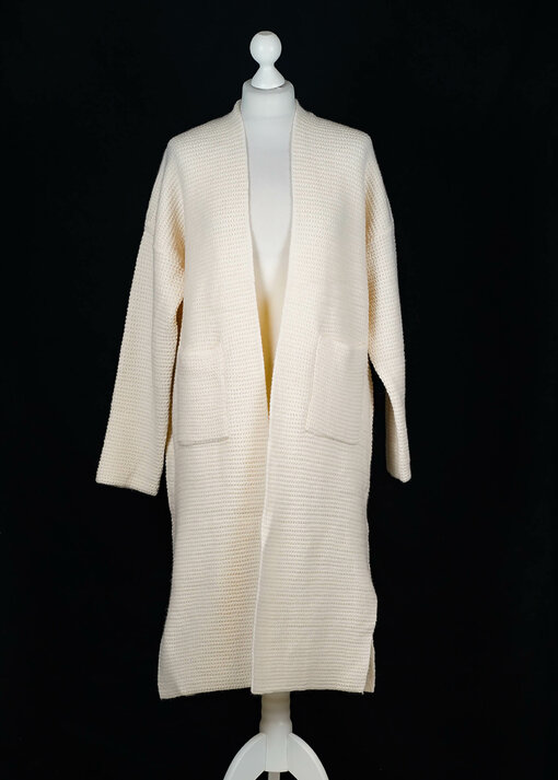 Langer Strickcardigan "BETTY" beige (GW52)