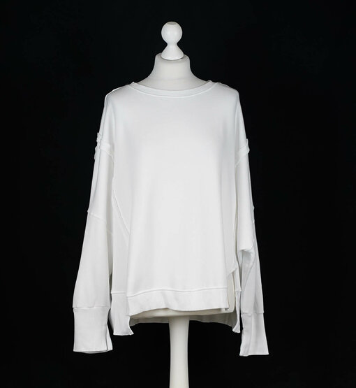 Oversized Soft Sweater "INA" white (CC04)