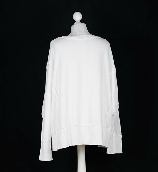 Oversized Soft Sweater "INA" white (CC04)